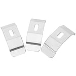 clips fixation argentés modernes rideaux légers pièces vis