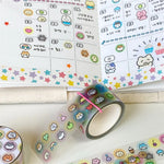 ruban decoratif transparent motifs animaux geometriques decor mignon adhesif educatif dessin ecole fournitures papeterie