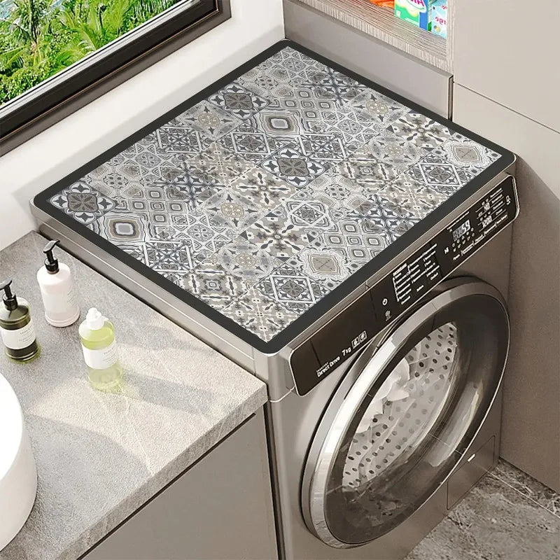 tapis protection moderne multicolore géométrique fleurs abeilles welcome adhésif autocollants symboles circle cross triangle