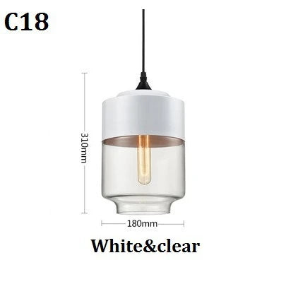 Suspension lumineuse moderne verre translucide câble noir salon chambre