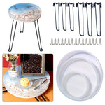 plateau silicone marbre blanc bleu moderne tringle fixation diamètre 203mm 228mm 254mm 279mm 305mm