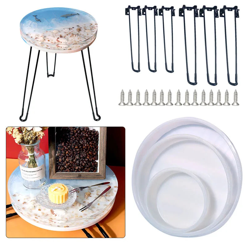 plateau silicone marbre blanc bleu moderne tringle fixation diamètre 203mm 228mm 254mm 279mm 305mm