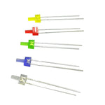 diodes led transparentes jaunes opalescentes rectangulaires sans logo standard pack 100pcs multiples couleurs