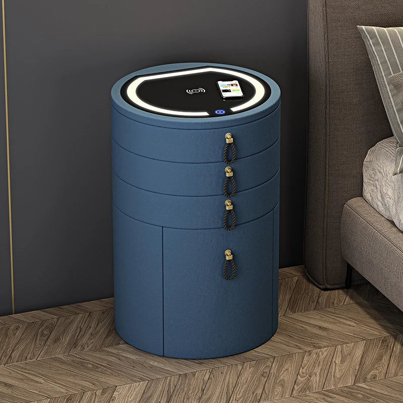 coffret bijoux moderne couleur beige bleu gris vert matériau bois opaque
