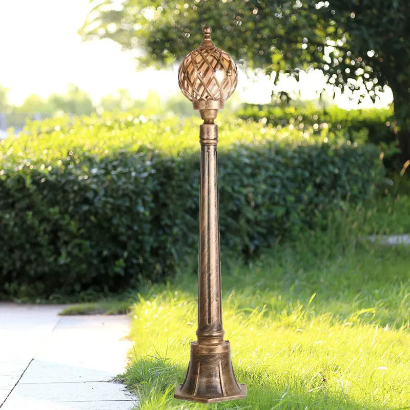 lanterne vintage dorée moderne rétro motifs géométriques extérieur ip65 led