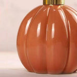 distributeur savon liquide citrouille orange moderne rechargeable pompe dorée