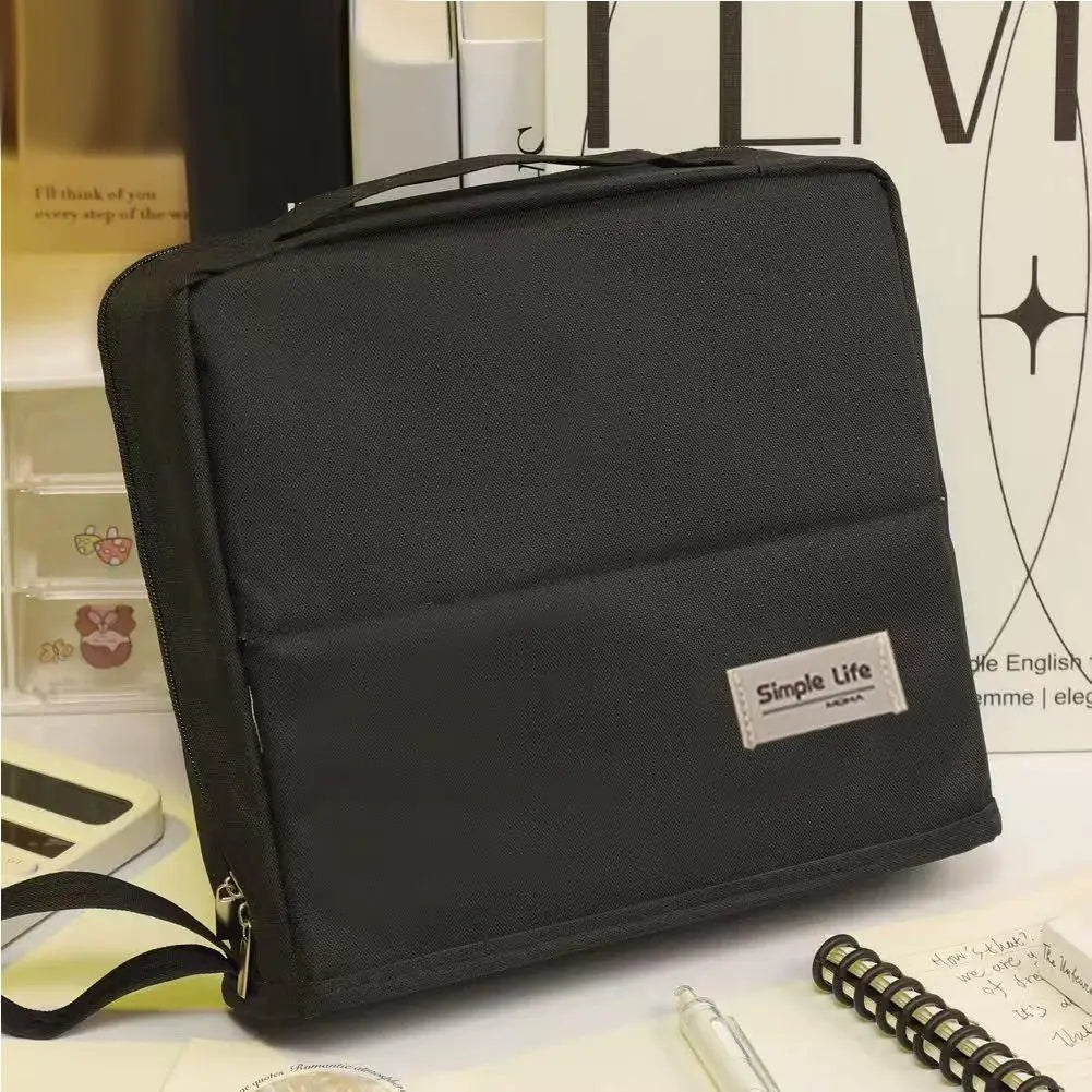 organisateur maquillage portable pliable gris noir poignée compartiments multifonctionnels