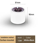 plafonnier led encastrable rond blanc capteur mouvement moderne salon cuisine couloir intérieur