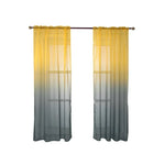 rideau romain moderne translucide dégradé couleurs jaune gris orange bleu salon chambre coucher