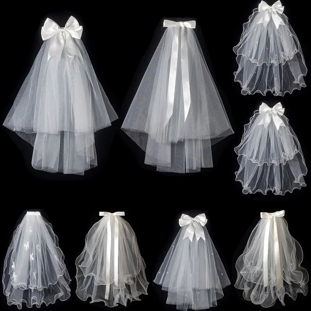 voile mariée blanc translucide détails floraux classique clips inclusion élégant