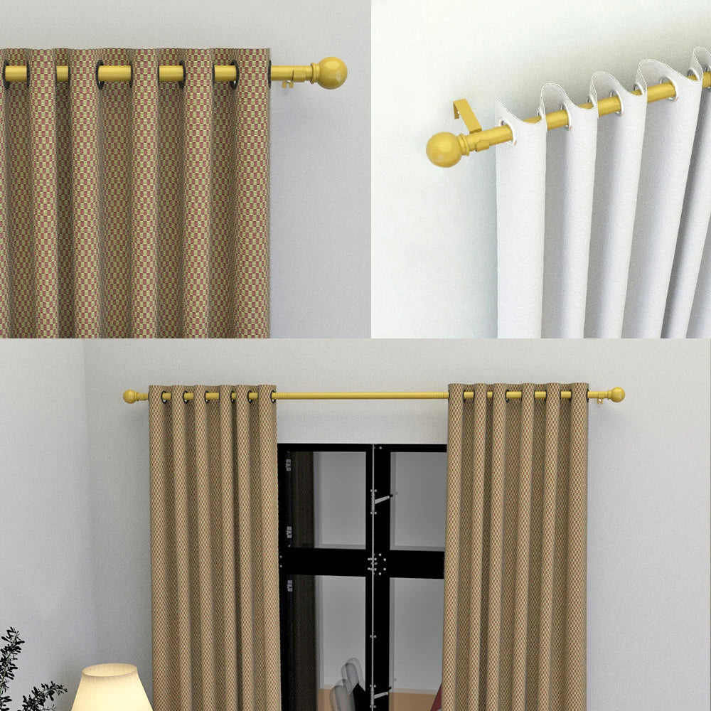 tige rideau or moderne clips robuste durable 23 87 pouces decoration maison