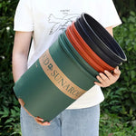 pots fleurs modernes vert opaque sans fixation soucoupe plastique balcon jardin