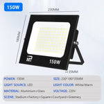 projecteur led extérieur ip66 10w 20w 30w 50w 100w 150w 200w noir moderne