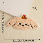 écussons décoratifs animaux mignons rose noir adhésifs créatifs cartoon polyestère