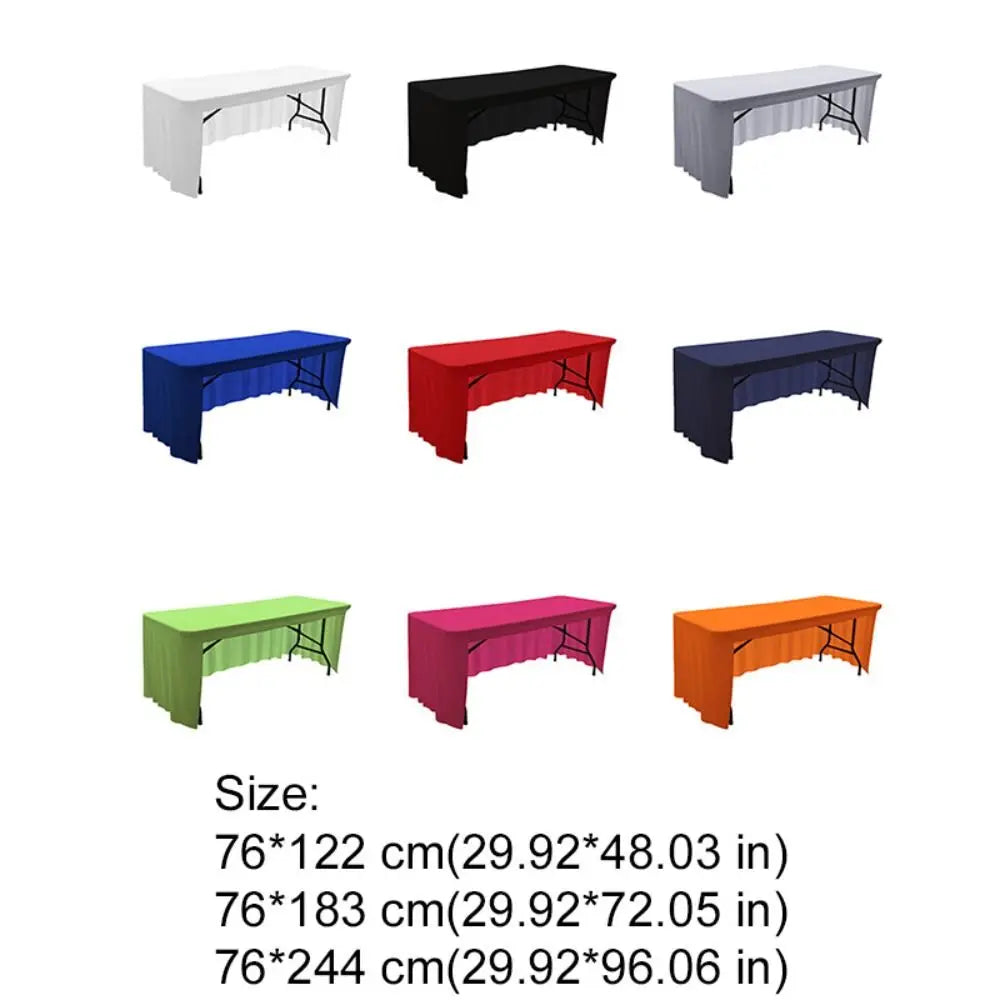 housse table pliante extensible clips table rectangulaire moderne couleur unie imperméable