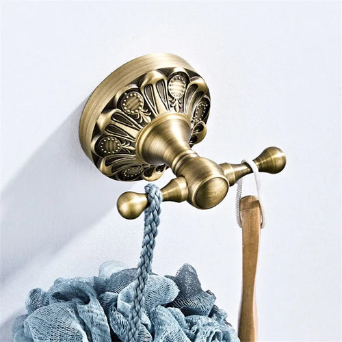 accessoires salle bain or antique porte serviettes porte brosse dents porte serviette mural porte