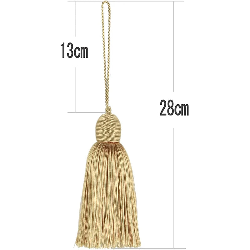 pompon rideau tissé fin élégant traditionnel décoratif maison salon 13cm 28cm