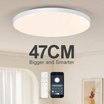 plafonnier led moderne blanc éclairage cuisine télécommande app interrupteur mural flux lumineux élevé