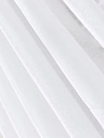 rideau transparent blanc moderne polyester tringle incluse chambre salon 100x120cm