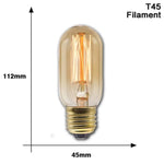 ampoule led filament rétro vintage globe transparent spirale dorée culotte e27 salon