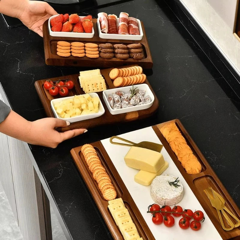 Présentation de fromages sur plateau double face