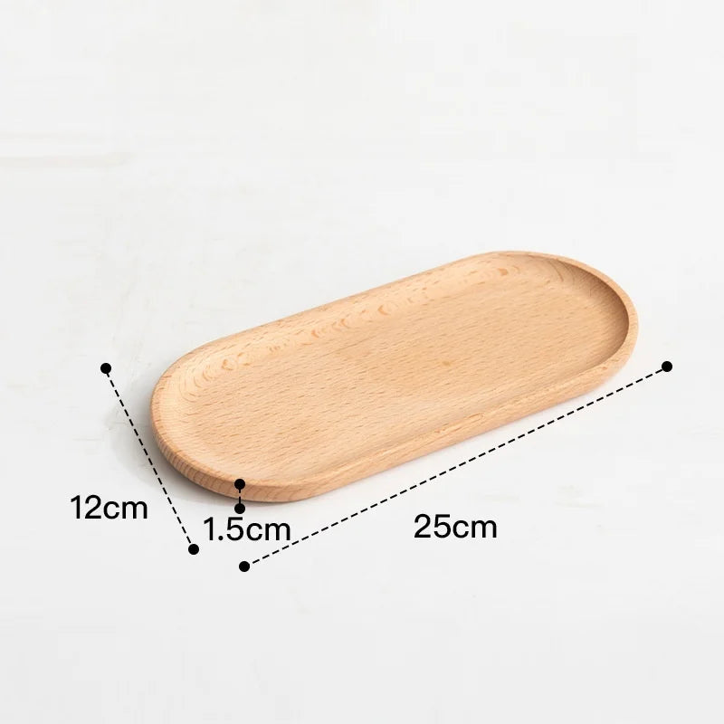 assiettes bois naturel assiettes carrées ovales différentes tailles minimaliste rustique