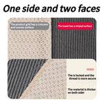 serviettes cuisine rectangulaires microfibre rayures horizontales beige gris absorption rapide respectueux environnement