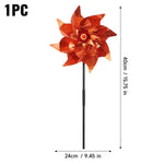 éolienne décorative rouge blanche glitter moderne oiseau répulsif jardin extérieur bleu fleuri