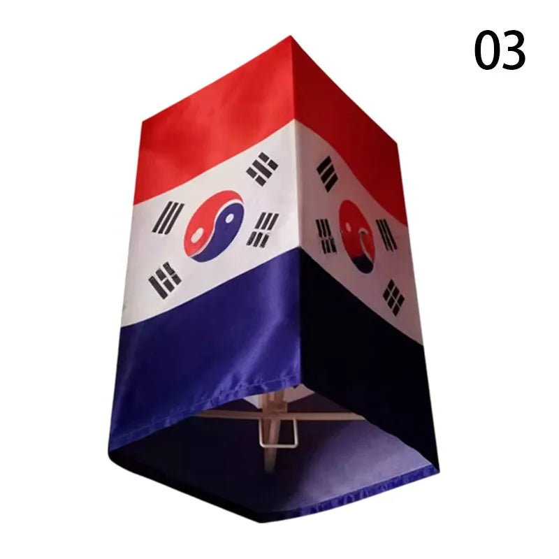 lanternes décoratives traditionnelles coréennes rouge bleu jaune blanc noix motifs nourriture textes coréens clips