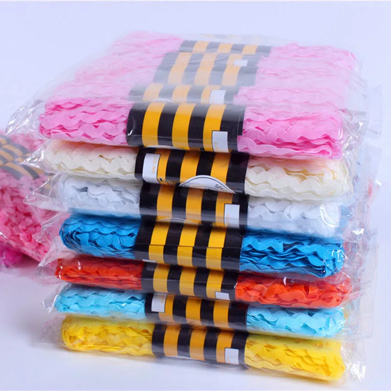 ruban tissé ondulé orange jaune vert blanc rose noir bleu gris moderne 15mètres