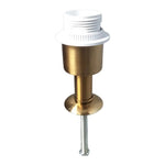 base lampe table blanc doré finition brillante classique vis fixation métal e27
