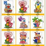 puzzle diamant multicolore dessins animés décoration artisanale pleine peinture spécial enfants anniversaire festive winnie