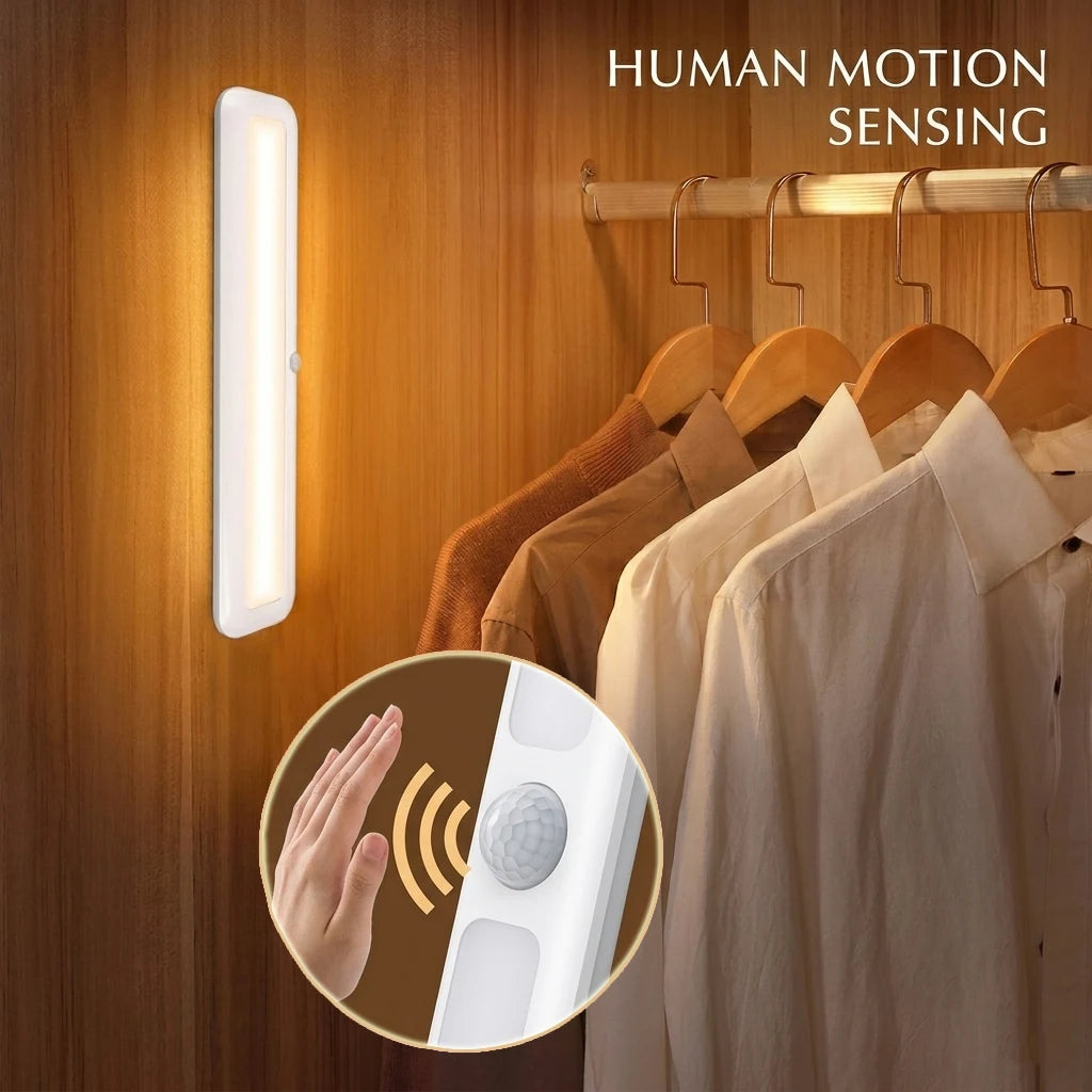 lampe motion sensor rechargeable led aimantée facile blanc moderne minimaliste détecteur mouvement chambre cuisine