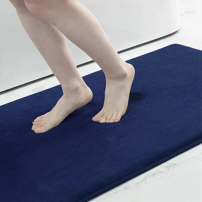 tapis bain gris noir marron microfiber antidérapant moderne doux salle bain cuisine