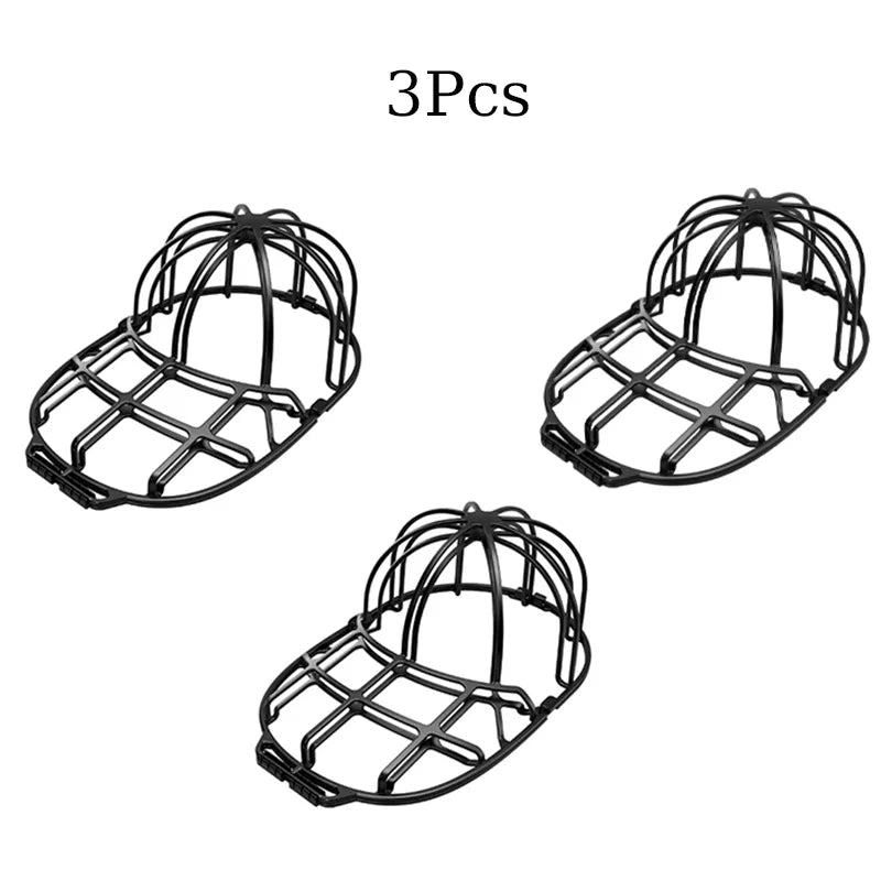 rangement chapeau casquette baseball bleu blanc vert maille clips sac lavage durable protecteur