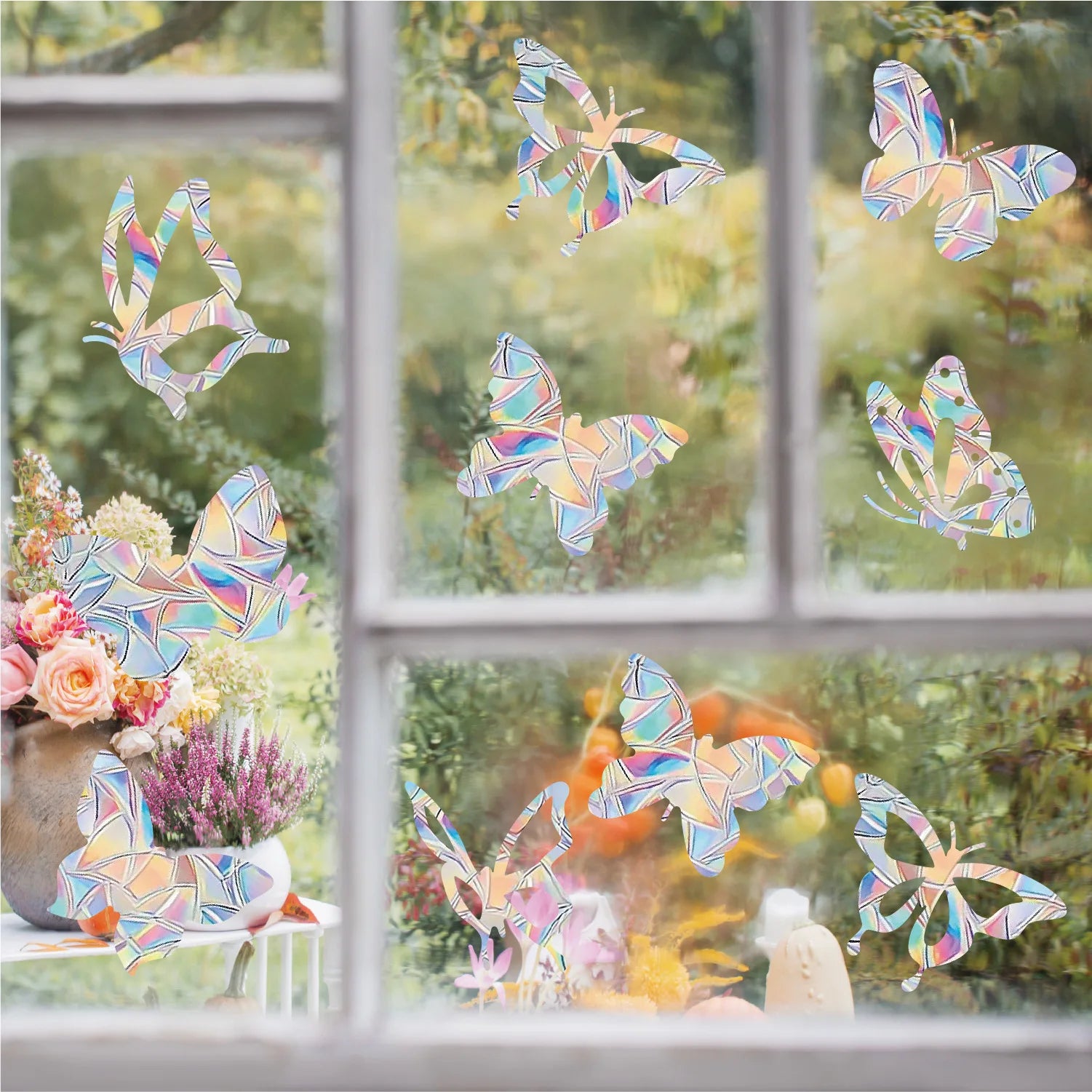 Variété de couleurs disponibles pour l'autocollant suncatcher