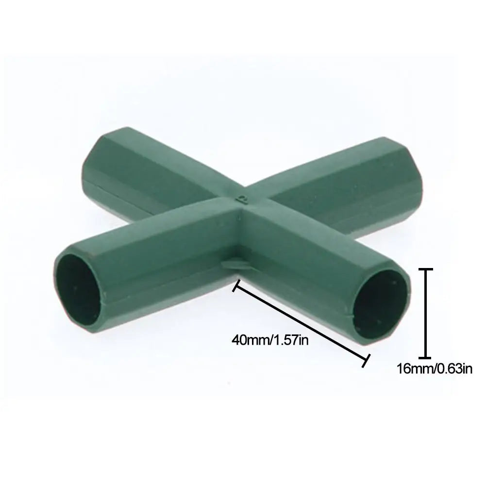 connecteurs tiges plastique abs vert jardin outils accessoires plantation
