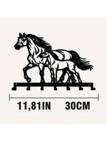 porte clefs mural noir silhouette chien pattes moderne decoration maison objet decoratif