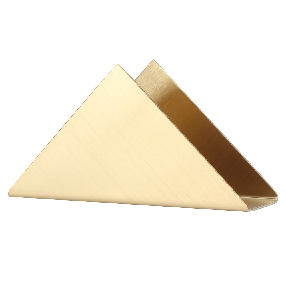 rangement serviettes papier porte doré acier inoxydable moderne brossé mat triangulaire chambre cuisine bain