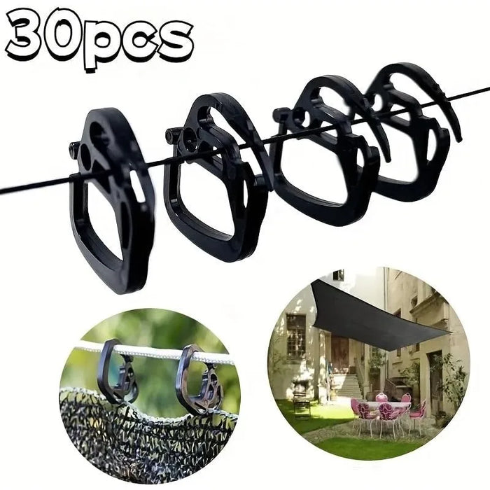 clips suspension noir modernes fixations extensibles protection solaire agricole accessoires robustes