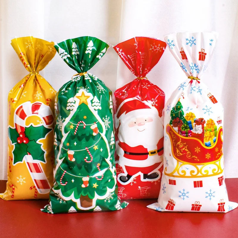 Sachet cadeau Noël 2025 gris clair