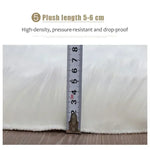 tapis blanc rose doux peluche non glissant absorbant salon chambre nordique moderneComfortable