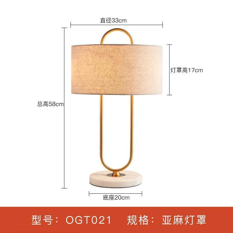 lampe sol led or blanc abatjour tissé base marbre moderne chambre coucher
