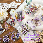 ruban adhésif décoratif motifs fleurs papillons animaux scrapbooking journal intime papeterie