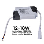 adaptateur alimentation led driver 24v 12w 18w 24w gris noir électronique