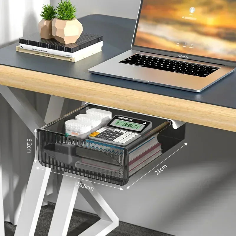 tiroir rangement transparent moderne clips calculatrice stylos lunettes stationneries grandes capacités