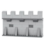 blocs construction mur château médieval brique gris marron jaune opacité enfants