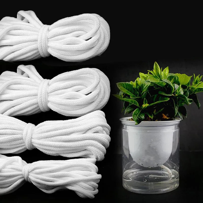 corde absorbante irrigation goutte goutte 10m blanc tissée simple jardin pot fleur