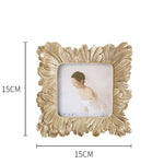 cadre photo or argent feuillages relief classique baroque 4x6 5x7 6x8