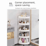 étagère roulettes moderne noire blanc multi niveaux réutilisable